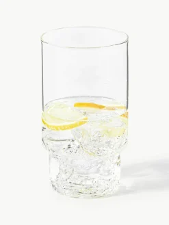 Mondgeblazen longdrinkglas Gustave, 4 stuks^Westwing Collection Hot