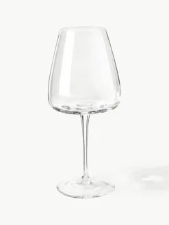 Mondgeblazen rode wijnglazen Ellery, 4 stuks^Westwing Collection Online