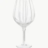 Mondgeblazen rode wijnglas Stripe^Broste Copenhagen Online