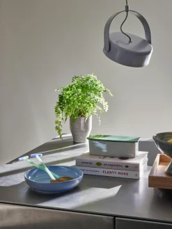Mondgeblazen saladebestek Crave van glas^Hübsch New