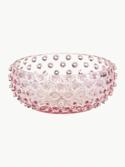 Mondgeblazen schaal Hobnail^ANNA VON LIPA New