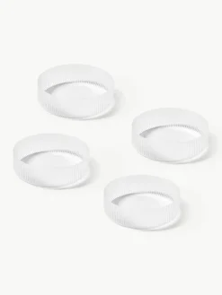 Mondgeblazen serveerschalen Ripple met groefstructuur, 4 stuks^ferm LIVING New