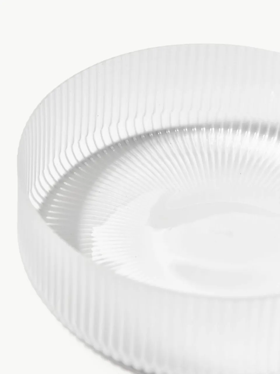 Mondgeblazen serveerschalen Ripple met groefstructuur, 4 stuks^ferm LIVING New