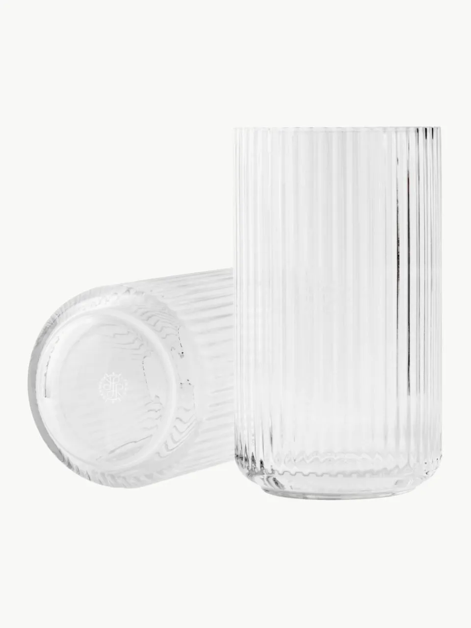Mondgeblazen vaas Lyngby, H 25 cm^Lyngby Porcelaen Best