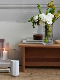 Mondgeblazen vaas Lyngby, H 21 cm^Lyngby Porcelaen Sale