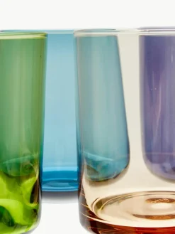 Mondgeblazen waterglazen Diseguale, set van 6^Bitossi Home Hot