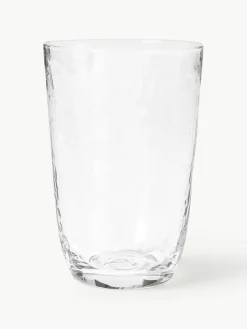 Mondgeblazen waterglazen Hammered met oneven oppervlak, 4 stuks^Broste Copenhagen Hot