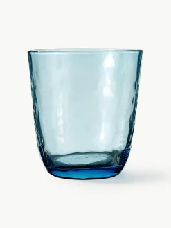 Mondgeblazen waterglazen Hammered, 4 stuks^Broste Copenhagen Fashion