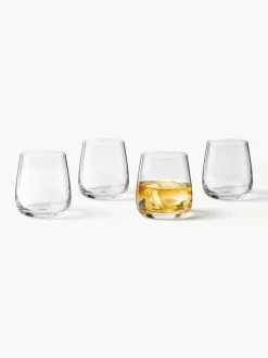 Mondgeblazen waterglazen Ellery, 4 stuks^Westwing Collection Best