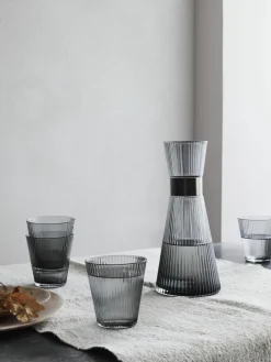 Mondgeblazen waterglazen Grand Cru van rookglas, 4 stuks^ROSENDAHL Outlet