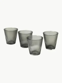 Mondgeblazen waterglazen Grand Cru van rookglas, 4 stuks^ROSENDAHL Outlet