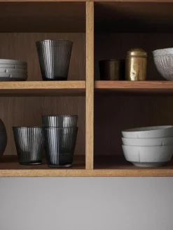 Mondgeblazen waterglazen Grand Cru van rookglas, 4 stuks^ROSENDAHL Outlet