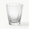 Mondgeblazen waterglazen Scallop Glasses met groefstructuur, 4 stuks^Westwing Collection Outlet