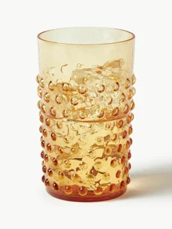Mondgeblazen waterglazen Hobnail, 6 stuks^ANNA VON LIPA New