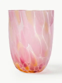 Mondgeblazen waterglazen Big Confetti, 6 stuks^ANNA VON LIPA Online