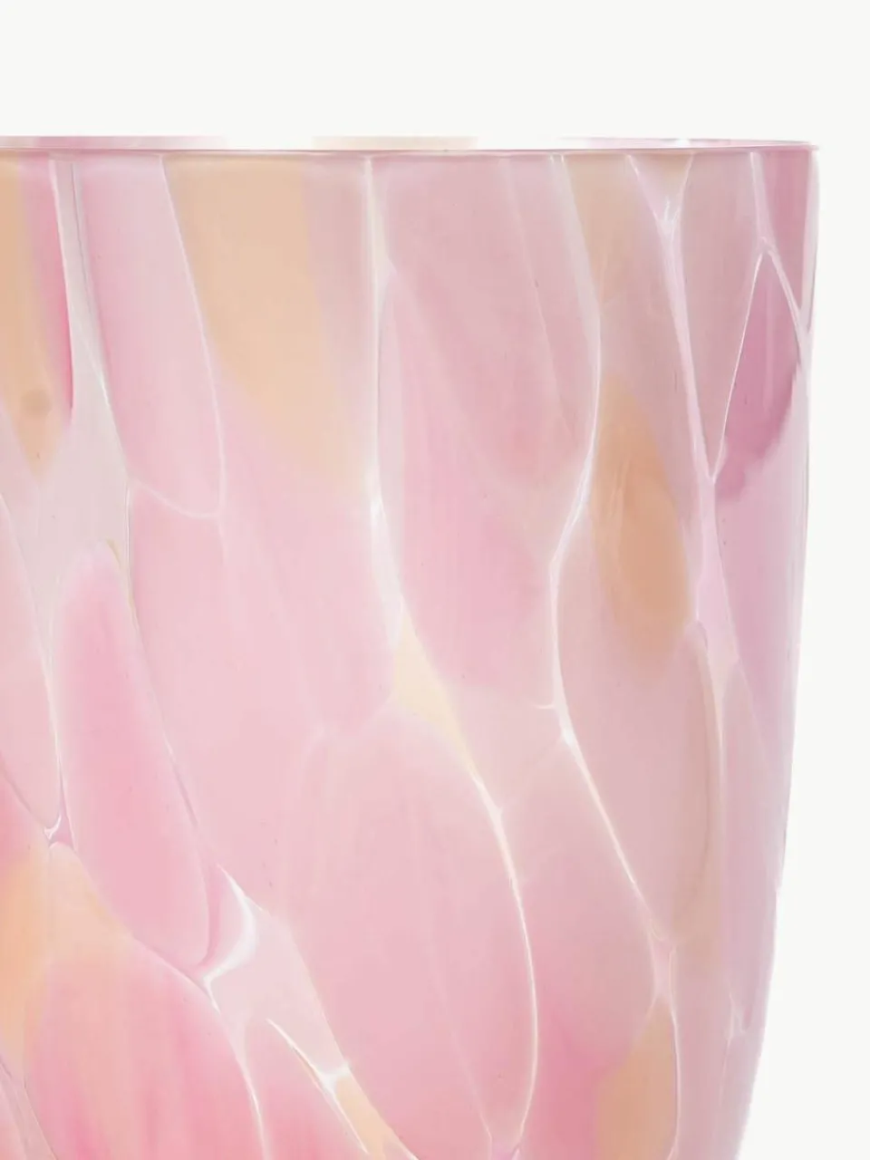Mondgeblazen waterglazen Big Confetti, 6 stuks^ANNA VON LIPA Online