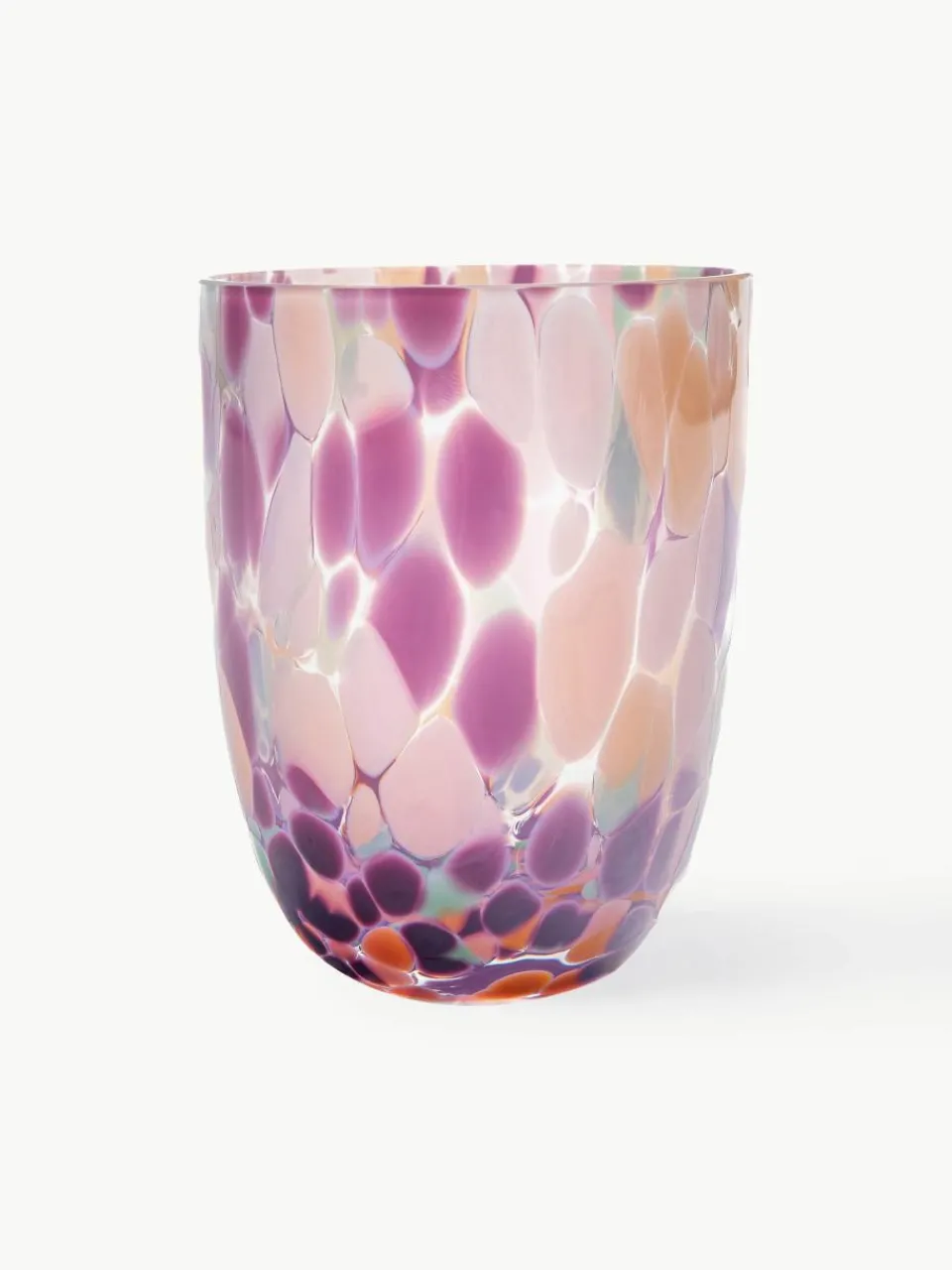 Mondgeblazen waterglazen Big Confetti, 6 stuks^ANNA VON LIPA New