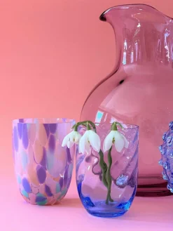 Mondgeblazen waterglazen Big Confetti, 6 stuks^ANNA VON LIPA New