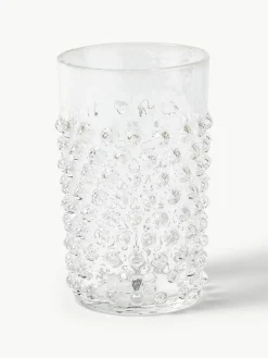 Mondgeblazen waterglazen Hobnail, 6 stuks^ANNA VON LIPA Fashion