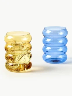 Mondgeblazen waterglazen Bubbly, set van 4^Westwing Collection Outlet