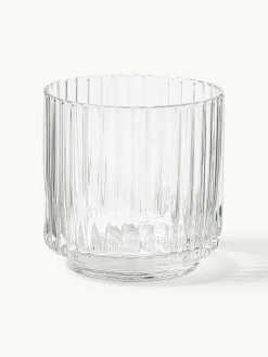 Mondgeblazen waterglazen Aleo, 4 stuks^Westwing Collection Hot