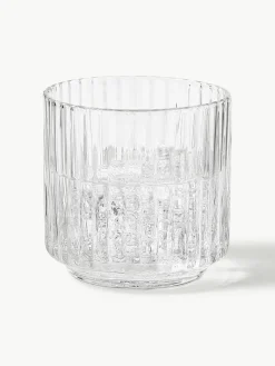 Mondgeblazen waterglazen Aleo, 4 stuks^Westwing Collection Hot