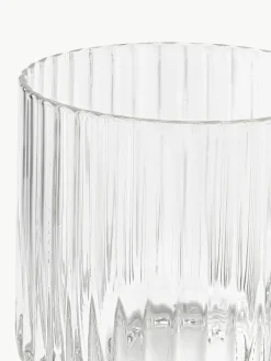 Mondgeblazen waterglazen Aleo, 4 stuks^Westwing Collection Hot