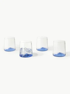 Mondgeblazen waterglazen Hadley, 4 stuks^Westwing Collection Best