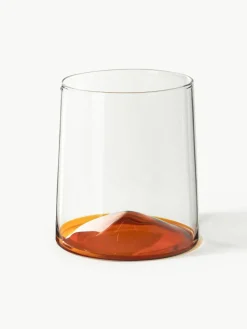 Mondgeblazen waterglazen Hadley, 4 stuks^Westwing Collection Clearance