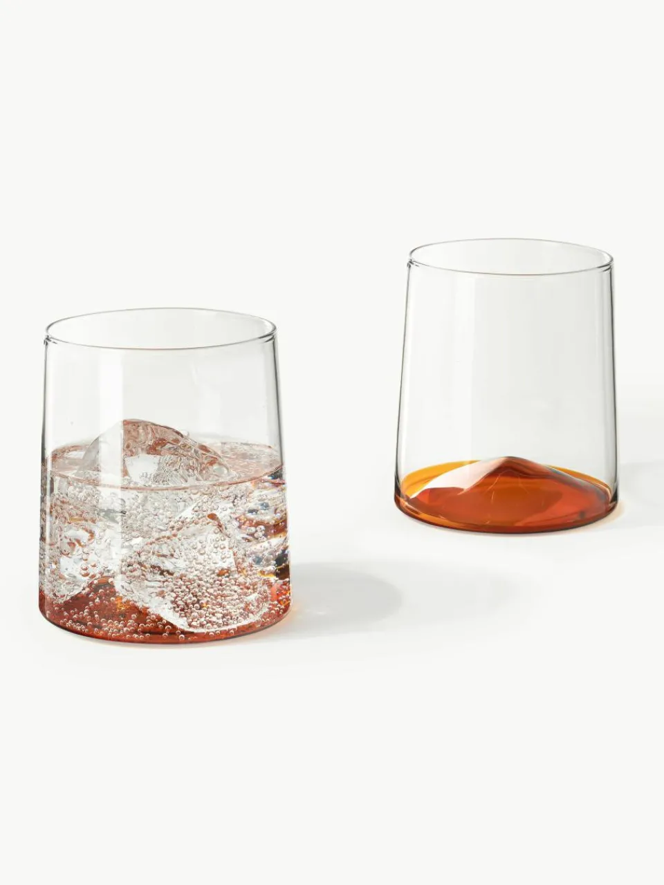 Mondgeblazen waterglazen Hadley, 4 stuks^Westwing Collection Clearance