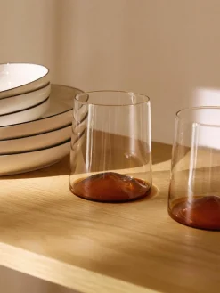 Mondgeblazen waterglazen Hadley, 4 stuks^Westwing Collection Clearance