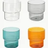 Mondgeblazen waterglazen Gustave, 4 stuks^Westwing Collection New
