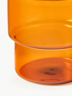 Mondgeblazen waterglazen Gustave, 4 stuks^Westwing Collection New