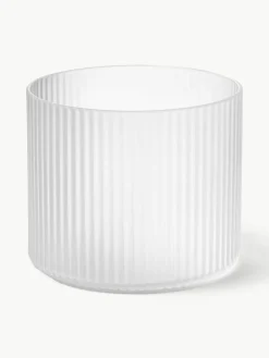 Mondgeblazen waterglazen Ripple met groefreliëf, 4 stuks^ferm LIVING Best