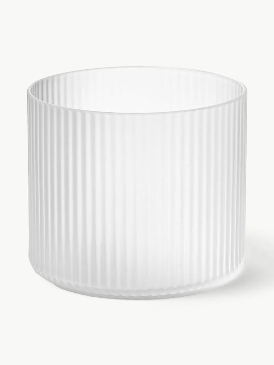 Mondgeblazen waterglazen Ripple met groefreliëf, 4 stuks^ferm LIVING Best
