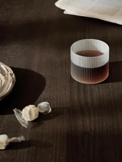 Mondgeblazen waterglazen Ripple met groefreliëf, 4 stuks^ferm LIVING Best