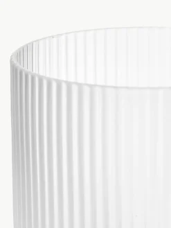 Mondgeblazen waterglazen Ripple met groefreliëf, 4 stuks^ferm LIVING Best