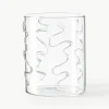 Mondgeblazen waterglazen Doodle met structuurpatroon, 2-delig^ferm LIVING Online