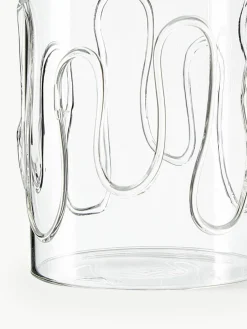 Mondgeblazen waterglazen Doodle met structuurpatroon, 2-delig^ferm LIVING Online