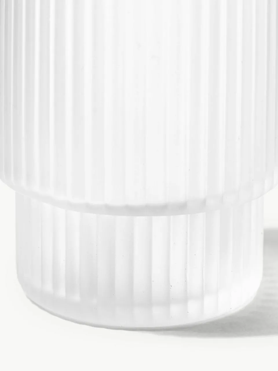 Mondgeblazen waterglazen Ripple met groefreliëf, 4-delig^ferm LIVING Outlet