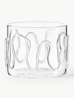 Mondgeblazen waterglazen Doodle met structuurpatroon, 2-delig^ferm LIVING New
