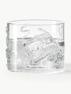 Mondgeblazen waterglazen Doodle met structuurpatroon, 2-delig^ferm LIVING New