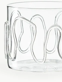 Mondgeblazen waterglazen Doodle met structuurpatroon, 2-delig^ferm LIVING New