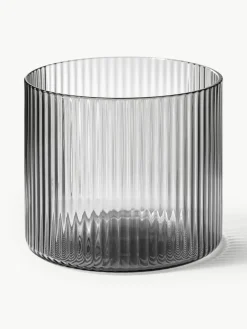 Mondgeblazen waterglazen Ripple met groefreliëf, 4 stuks^ferm LIVING Sale