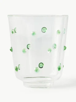 Mondgeblazen waterglazen Nob van borosilicaatglas, 2 stuks^Pols Potten Best