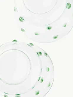 Mondgeblazen waterglazen Nob van borosilicaatglas, 2 stuks^Pols Potten Best
