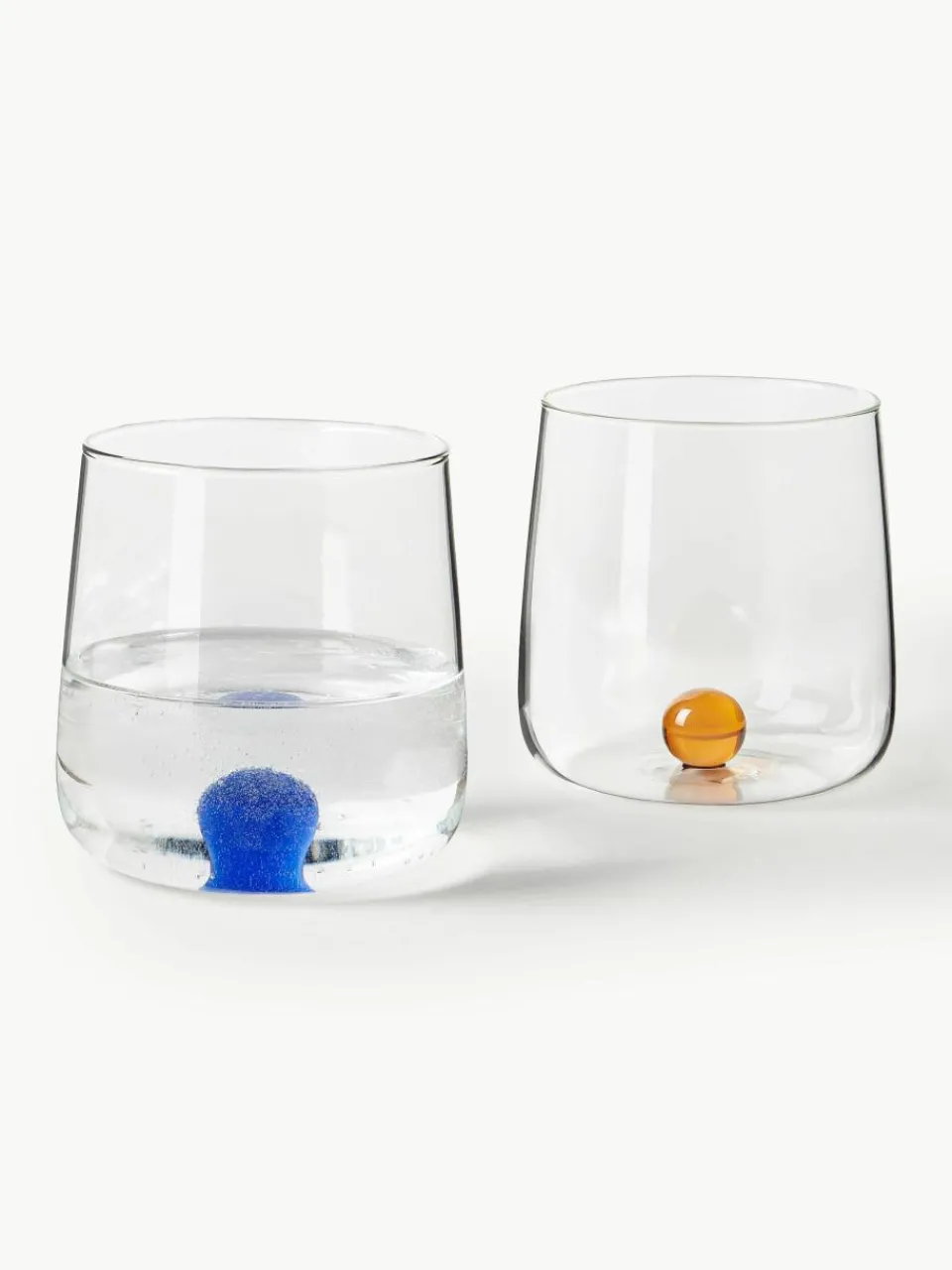 Mondgeblazen waterglazen Bilia van borosilicaatglas, 6-delig^zafferano Discount