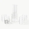Mondgeblazen waterkaraf Bubbly met waterglazen, set van 5^Westwing Collection Outlet