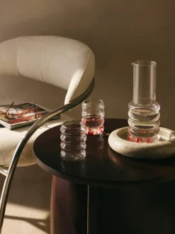 Mondgeblazen waterkaraf Bubbly met waterglazen, set van 5^Westwing Collection Outlet