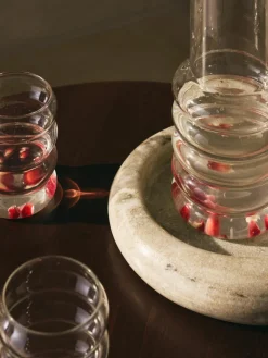 Mondgeblazen waterkaraf Bubbly met waterglazen, set van 5^Westwing Collection Outlet